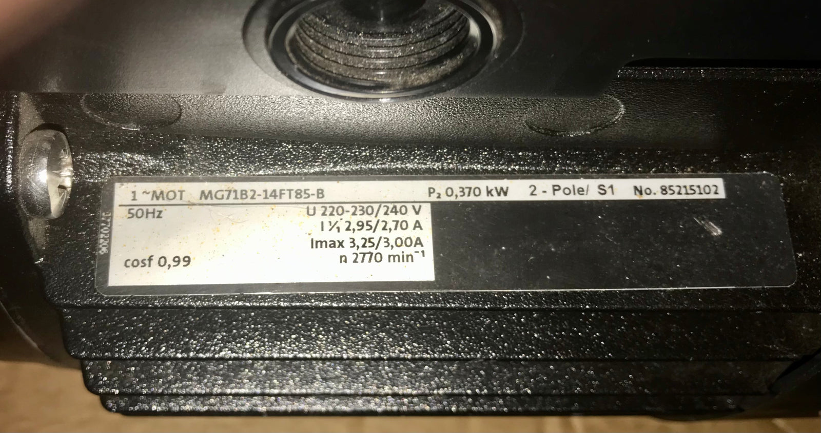 Grundfos 0.37kw MG71B2-14FT85-B 85215102 Replacement Head motor 240v #2692