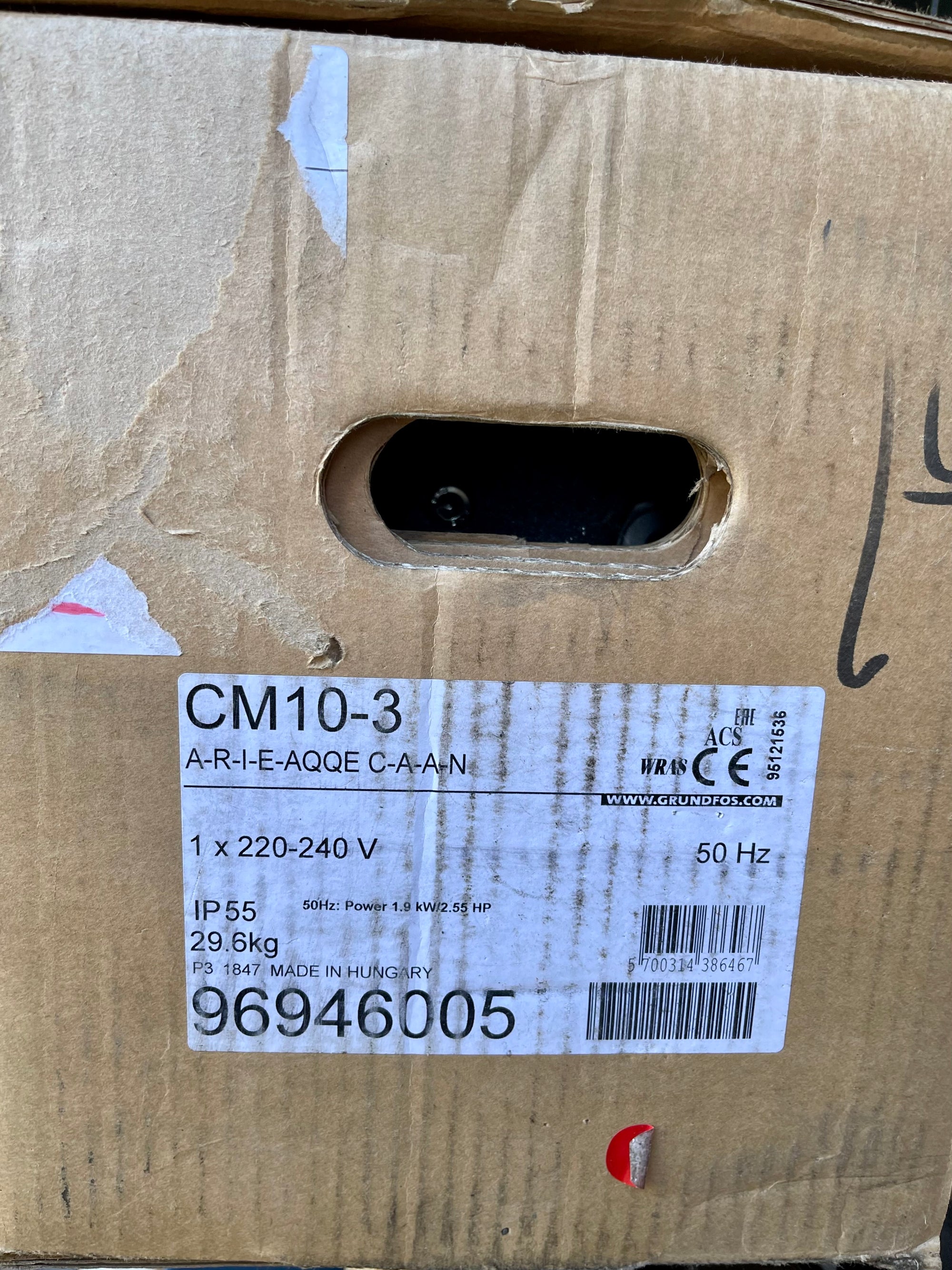 Grundfos CM10-3 Horizontal Multistage Pump 240v 96946005 #2824 VAT