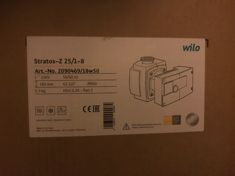 Wilo Stratos Z 25/1-8 230v Threaded Drinking Water 2090469 Equiv. Magna 3 25-80 N #2597 VAT