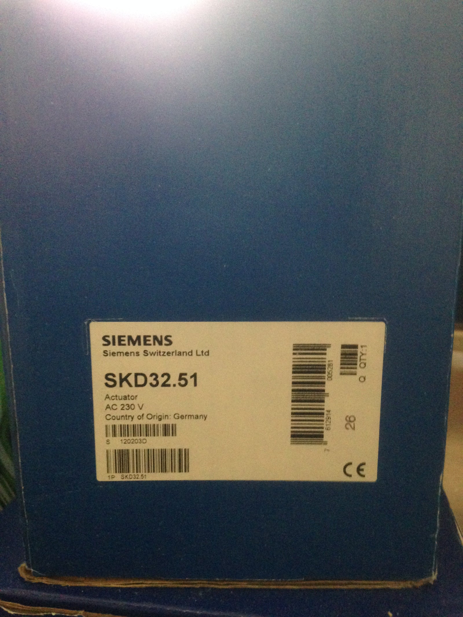 SIEMENS SKD 32.51 Low Torque Spring Release Actuator #625