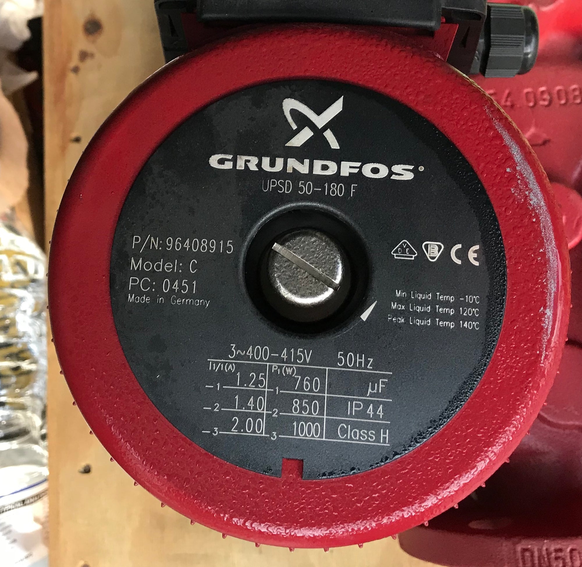 Grundfos UPS/UPSD 50-180 340 Circulator Replacement Pump Head 415V (96406019) #1744