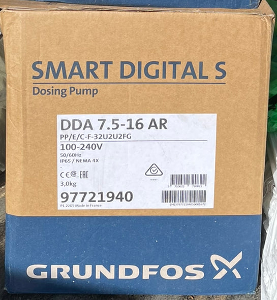 GRUNDFOS DDA 7.5-16 AR PP E C F 32U2U2FG Dosing Pump 97721940 #3640