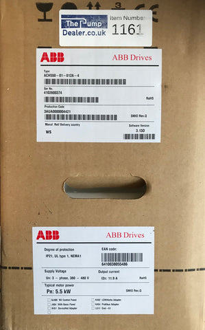 Asea Brown Boveri ABB ACH550-01-012A-4 Inverter HVAC Variable Drive 5.5kw #1161