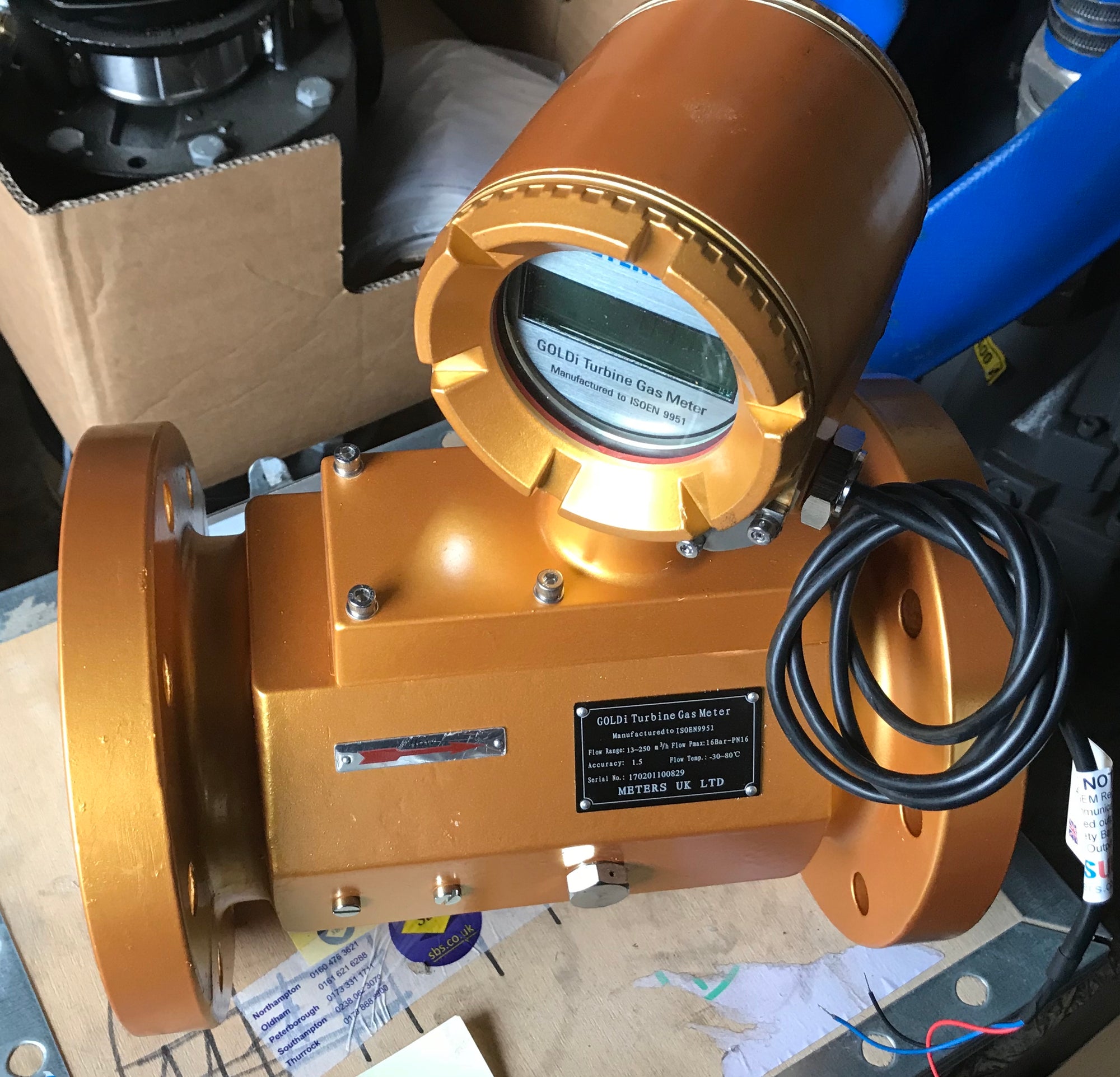 Goldi Mechanical Turbine Gas Meter DN100 TGM100(LF) G160 #1410