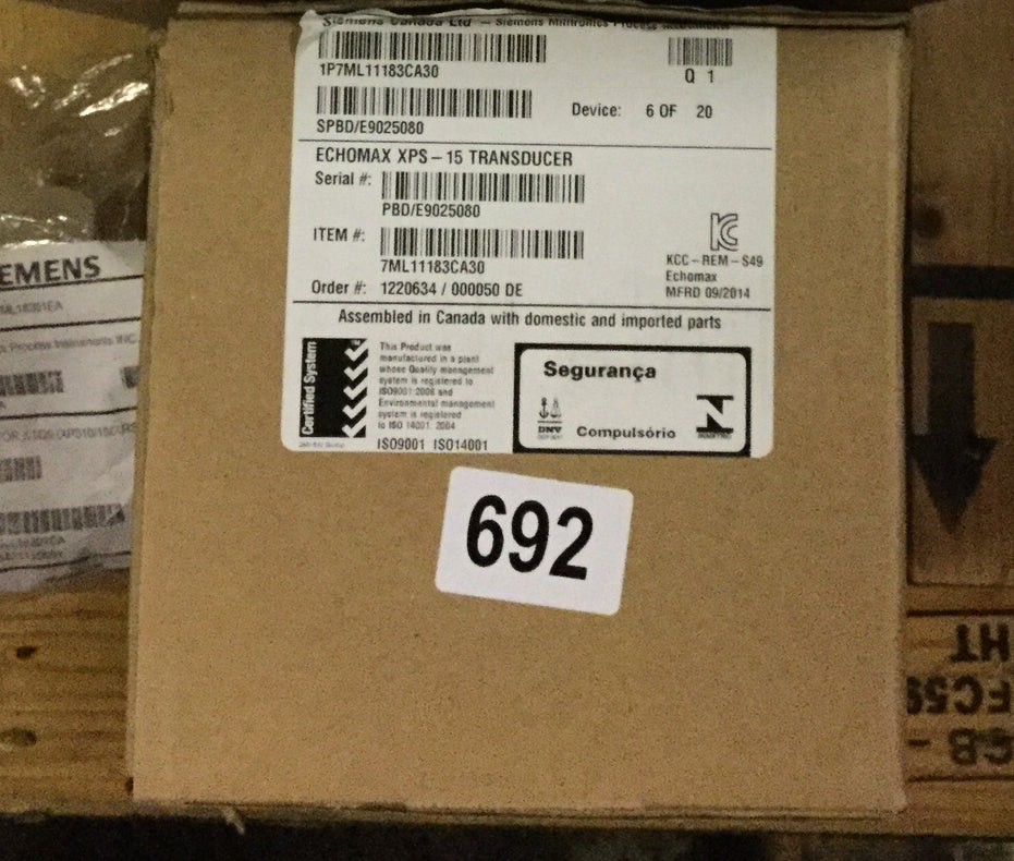 Siemens Echomax XPS-15 Sensor Ultrasound Transducer Level 7ML1118-0CA30 #692