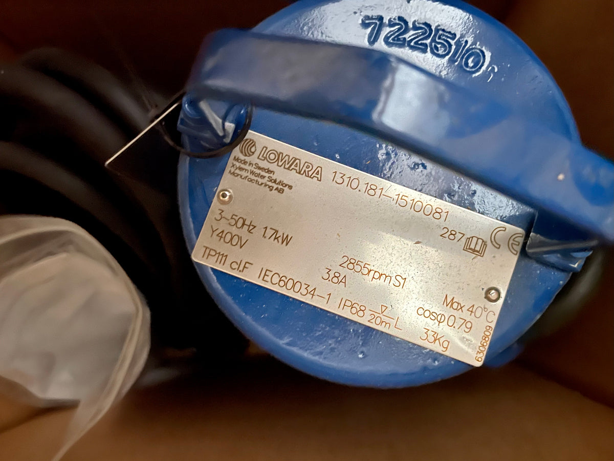 Lowara 1310M-65X.253.V87 400v DN65 1.7kw Vortex Submersible Pump 13101810043 #3035/7 VAT