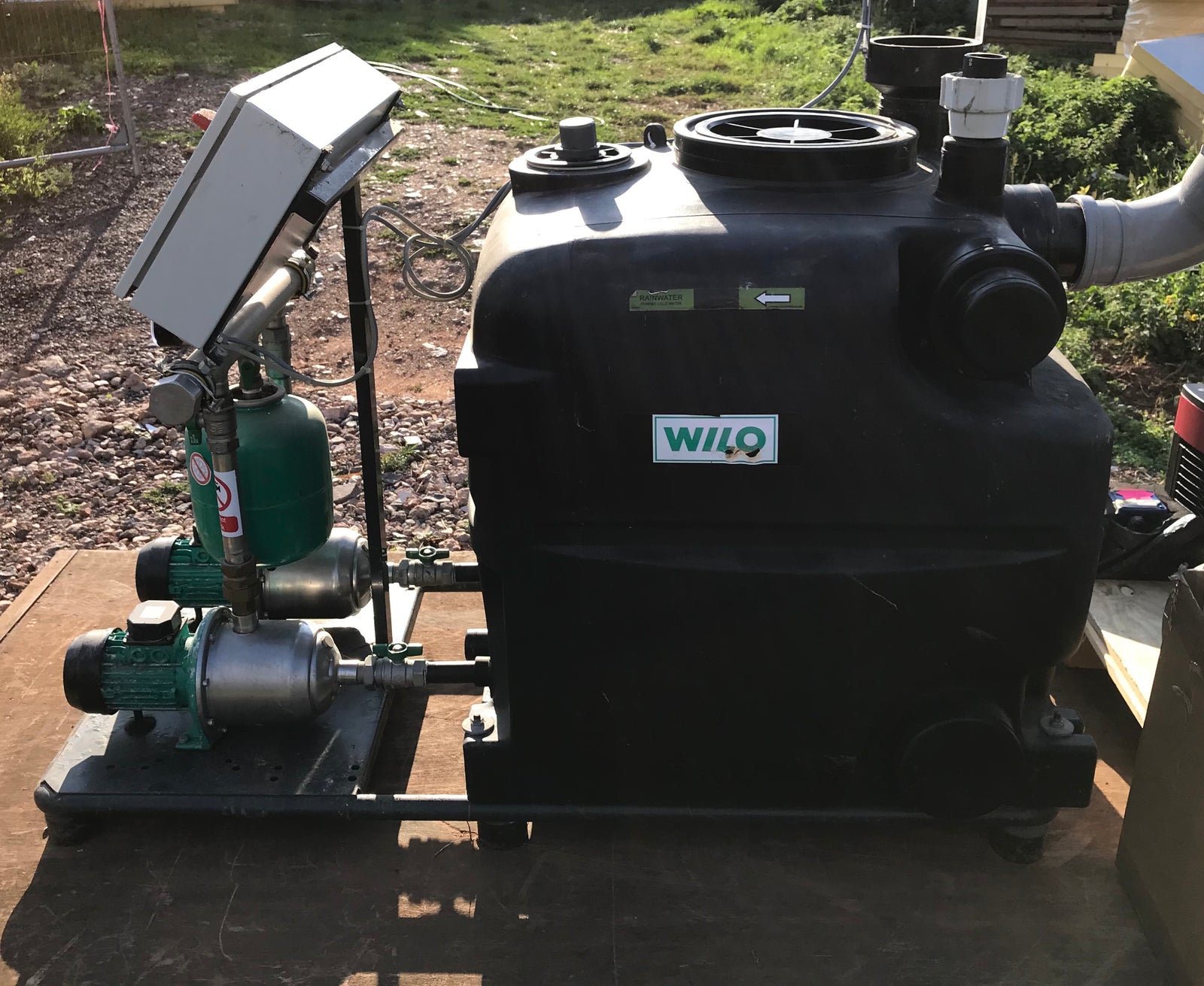 Wilo Rainsystem AF400 2MP304DM 5 bar Twin Pressure Booster pump Set 240v #985