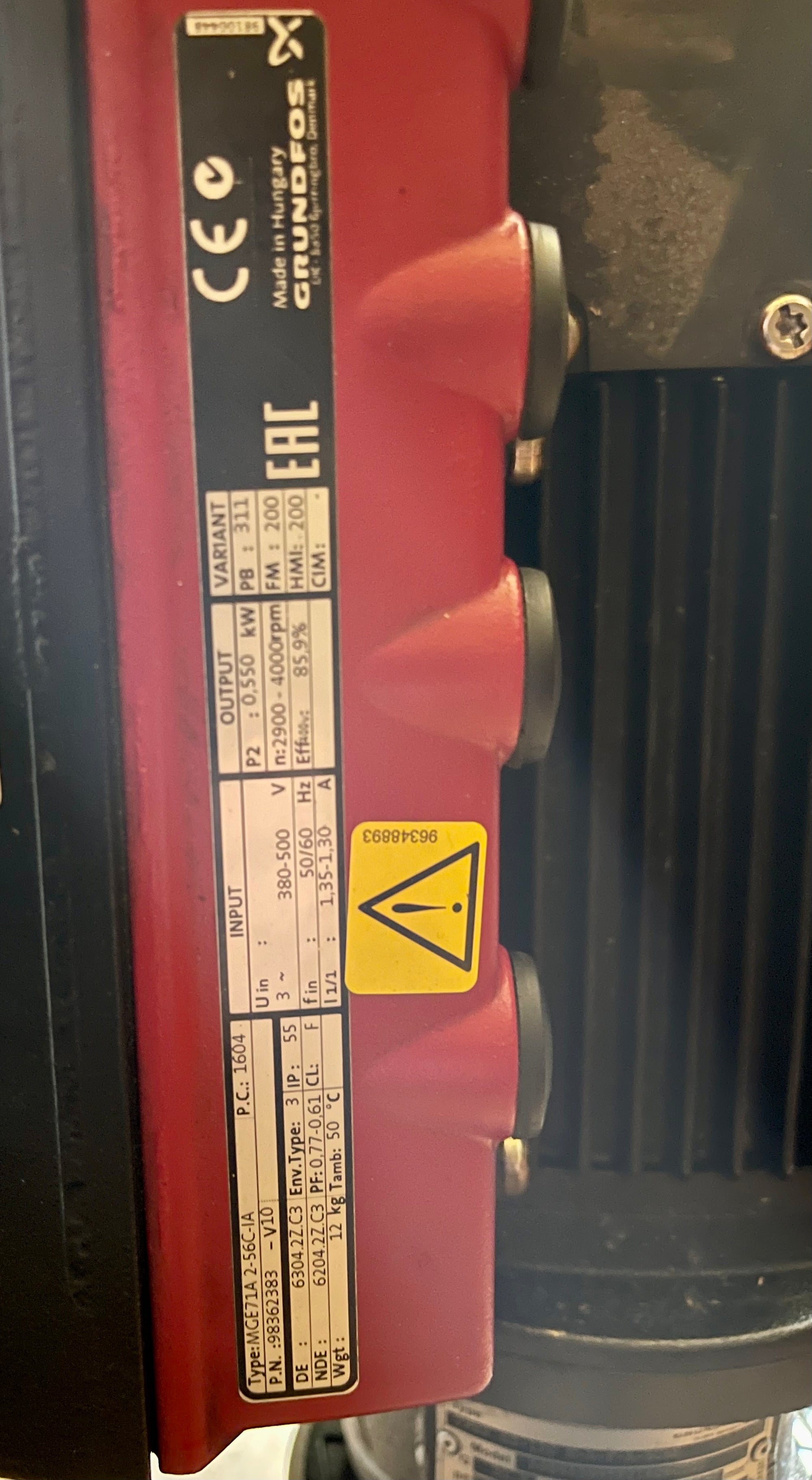 Grundfos TPE2 50-120 0.55kw Flanged Pump Circulator 415v 98948995 #2758 VAT