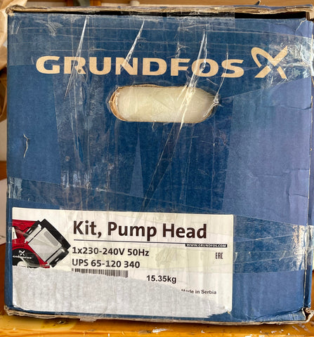 Grundfos UPS/UPSD 65-120 340 Circulator Replacement Pump Head 240V 96406029 #3222/3503