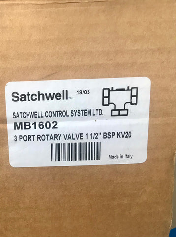 Schneider Electric MB 1602 3 port low pressure hot water valve 1.1/2 " #2701
