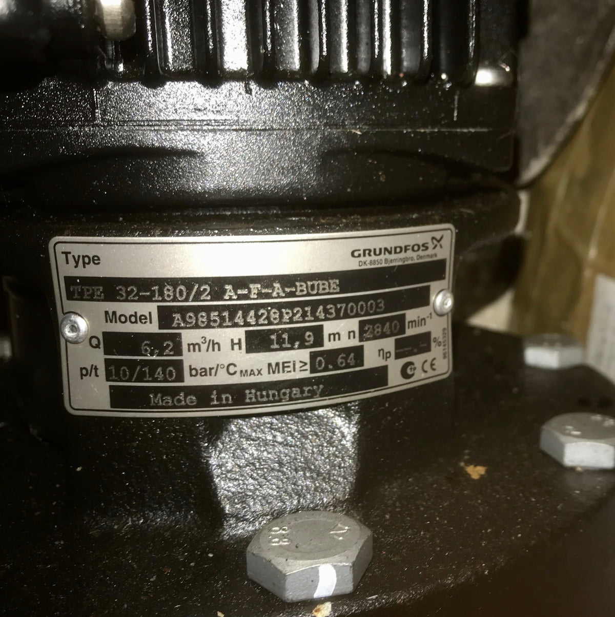 GRUNDFOS TPE 32-180/2 A F A BUBE Circulator Pump 98514428 230v #2463