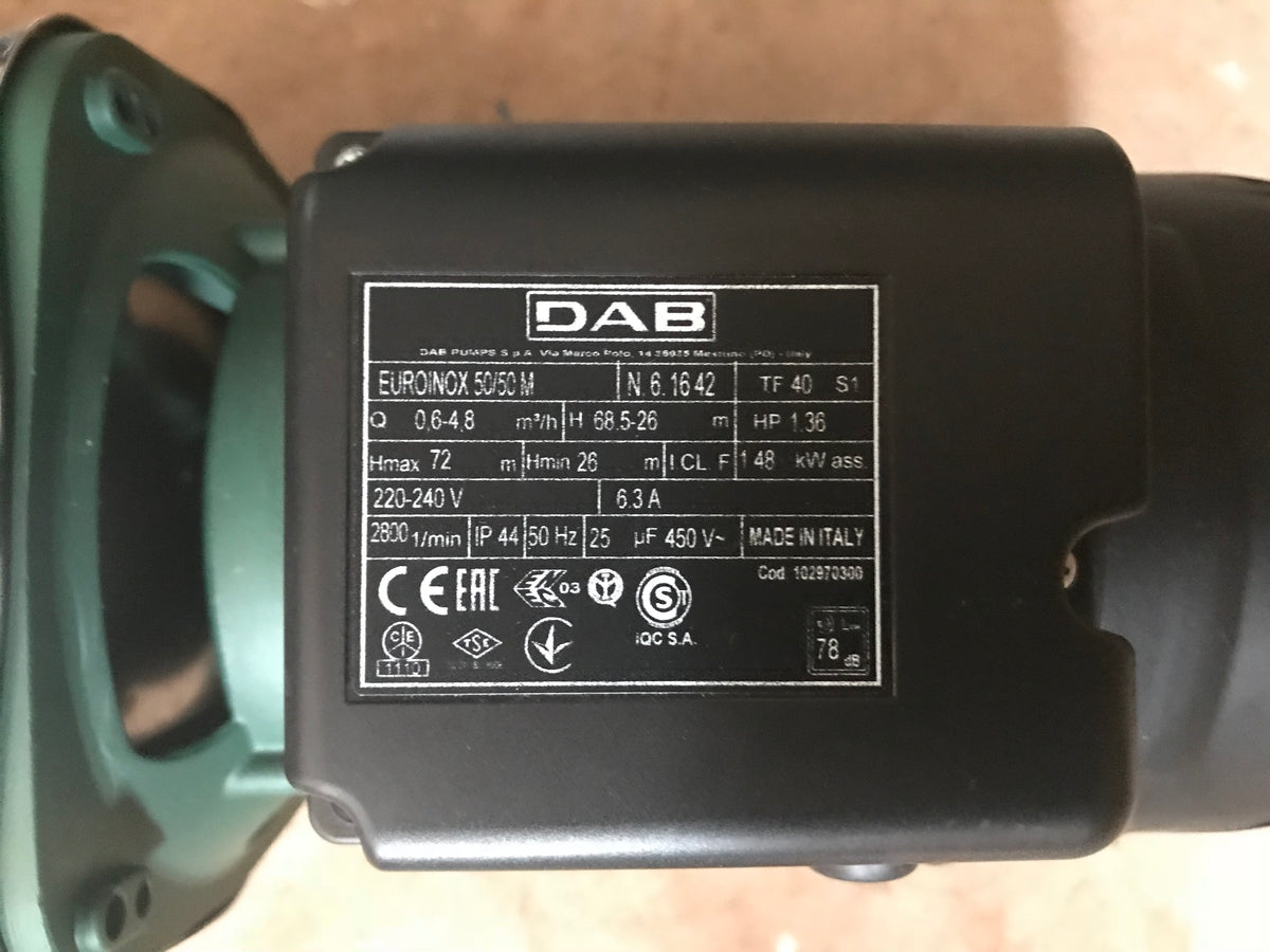 DAB Euroinox 50/50 M Booster Pump 230V multistage #1806