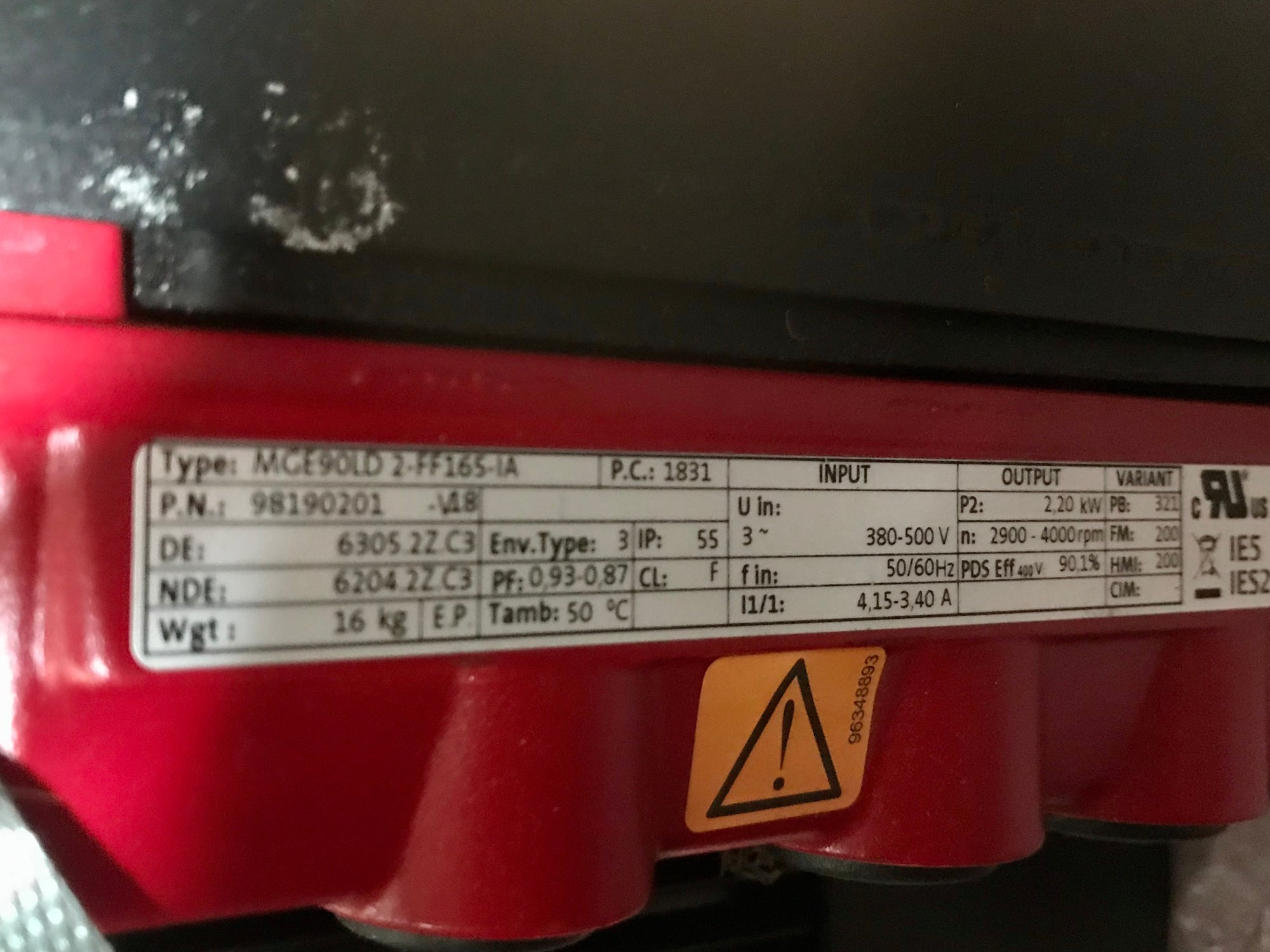 GRUNDFOS TPED 65-190/2 A F A BAQE REPLACEMENT HEAD 415v 98112656 #2413