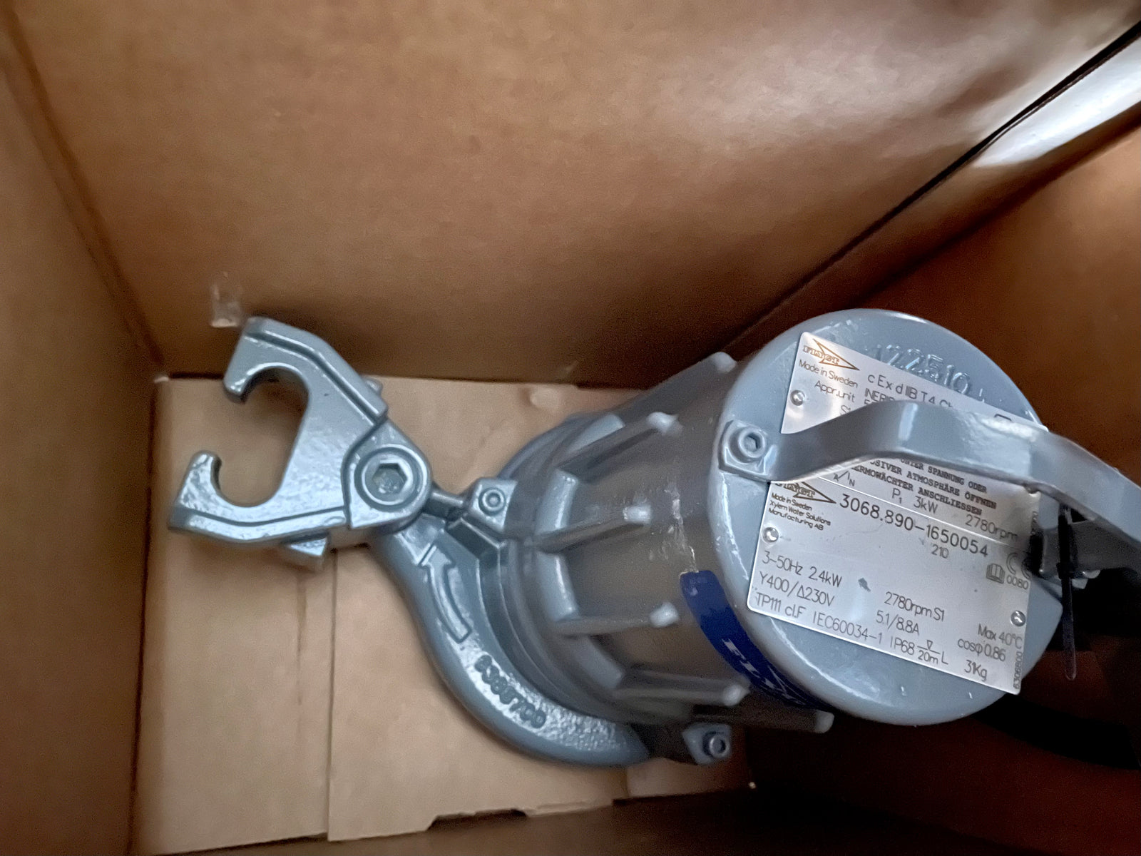 Flygt MP 3068.890 HT 210 2.4KW 3PH Submersible Grinder Pump DN50 #3417 VAT