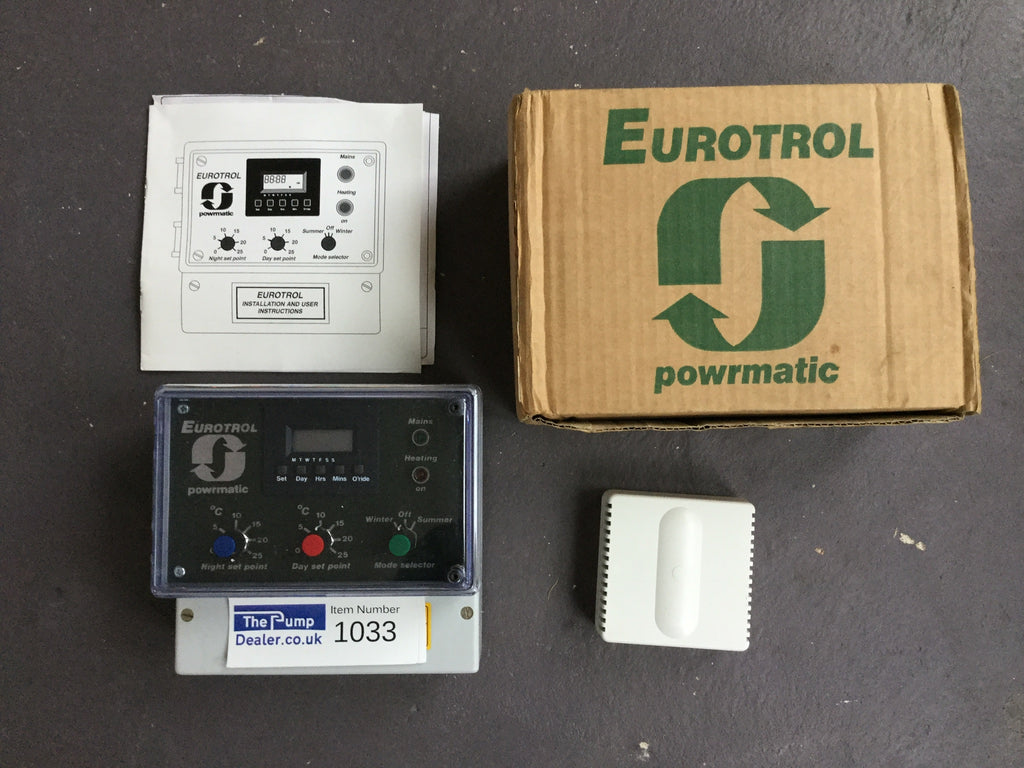 Powrmatic Eurotrol Control Unit Controls Remote Burner Time Clock #1033