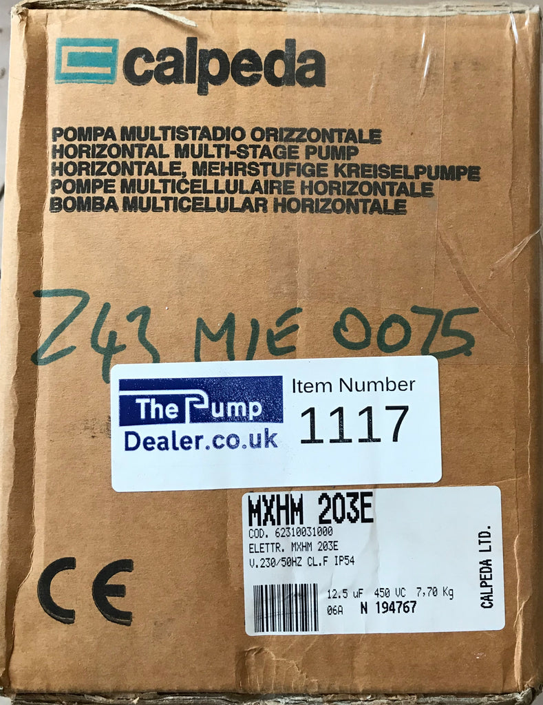 Calpeda MXHM 203E Horizontal Multi-Stage Booster Pump 240V #1117