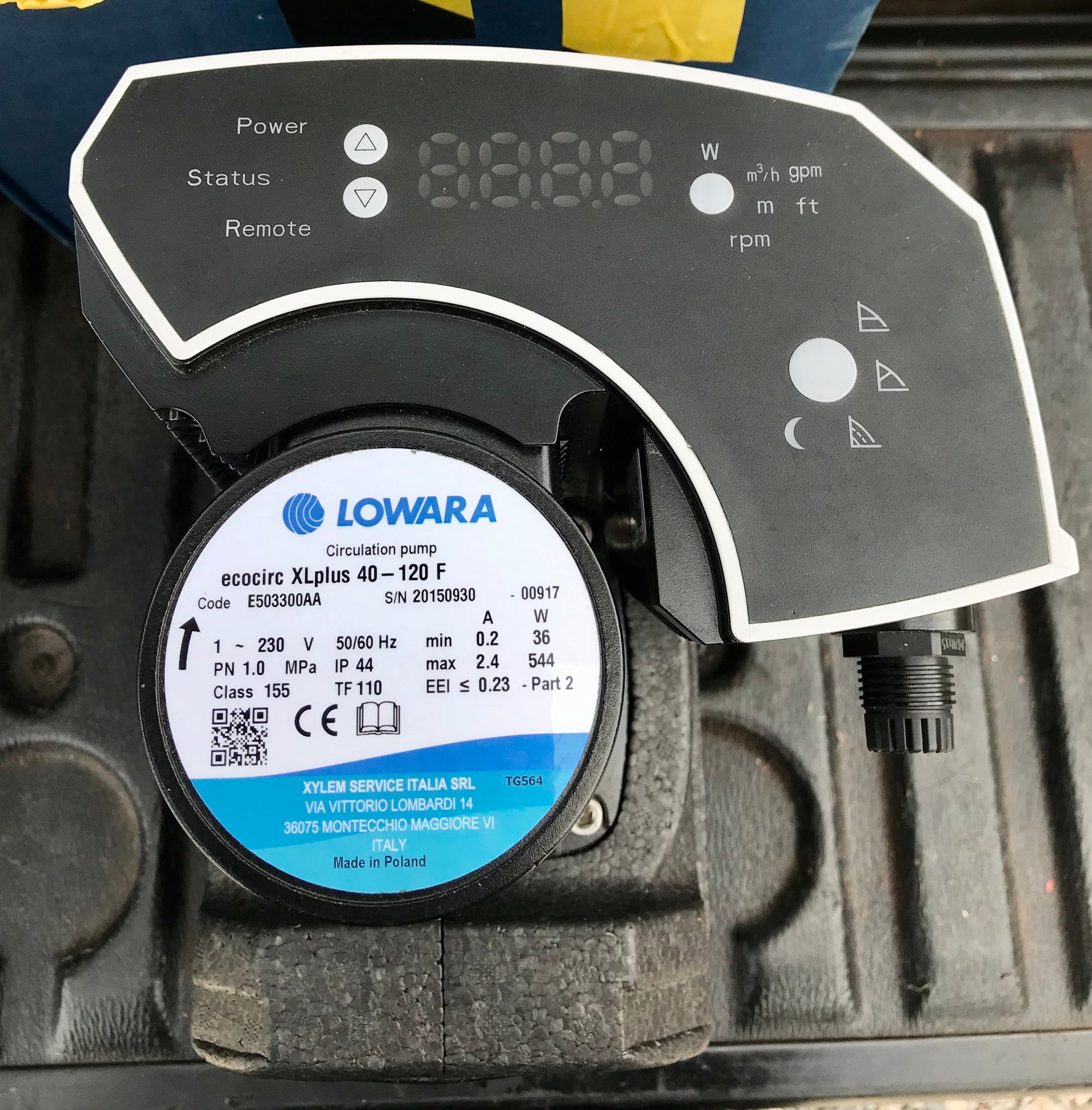 Lowara E503300AA Ecocirc XLplus 40-120 F Variable Speed Circulator Pump #2014