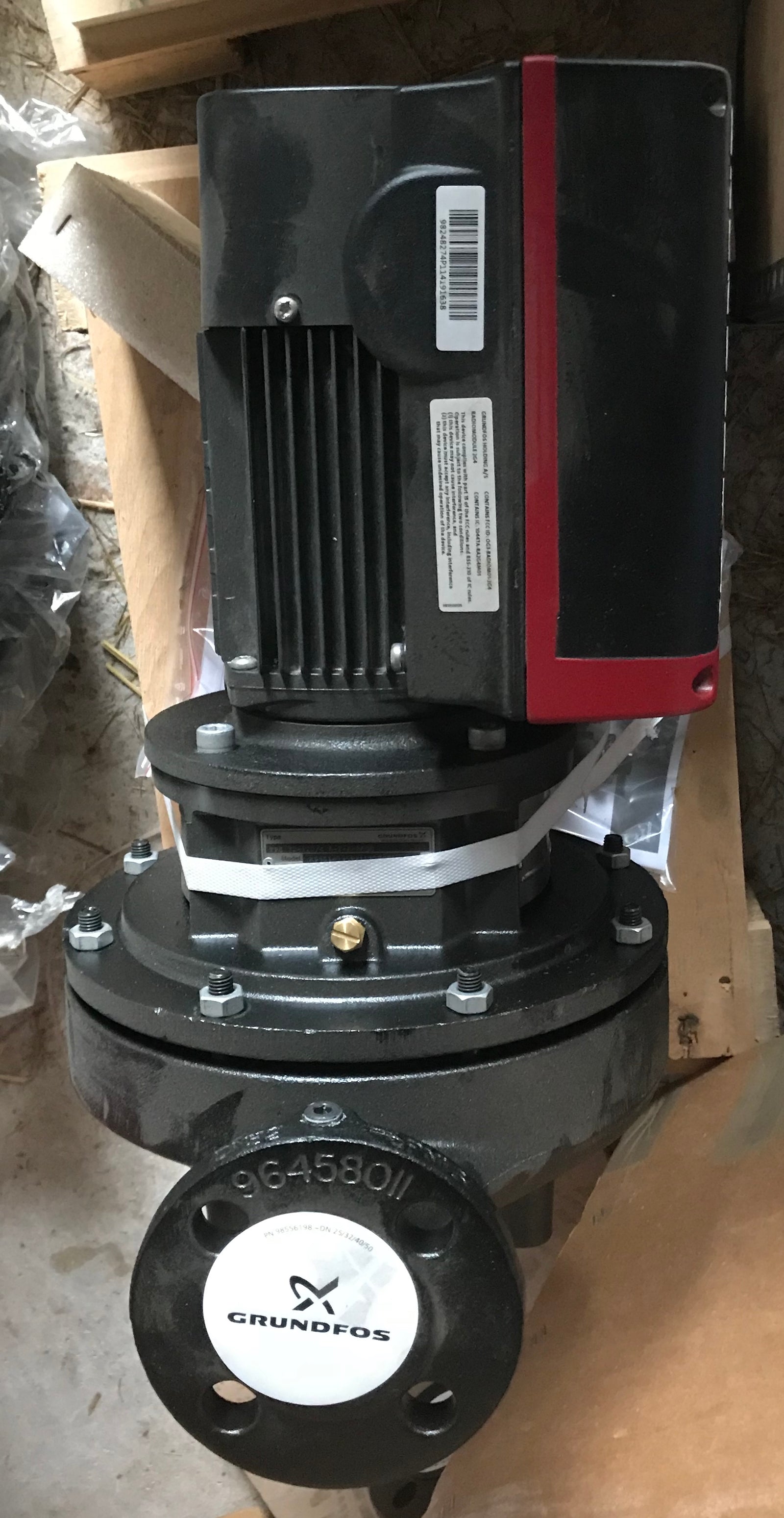 GRUNDFOS TPE 32-120/4 A F A BAQE 0.55KW SINGLE STAGE IN LINE 415v 98514395 #1408