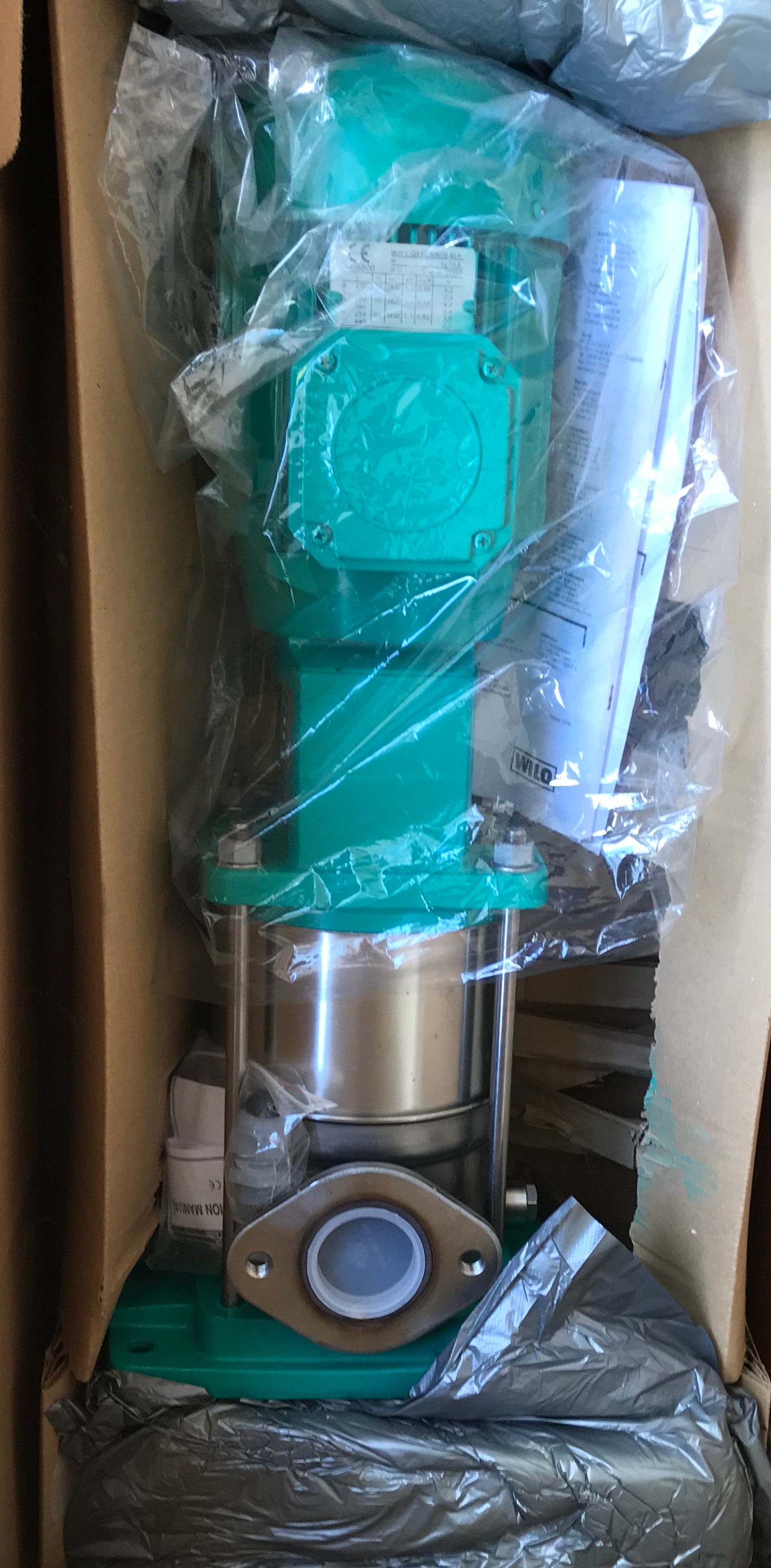 Wilo Pump MVI 803 Vertical multistage 400v #1570