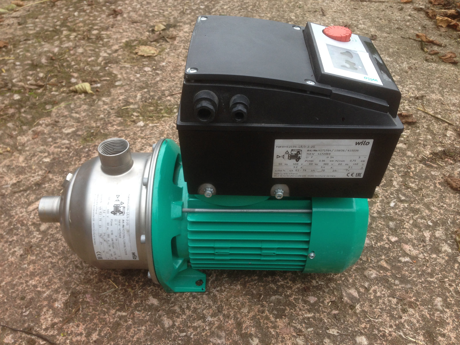 Wilo MHIE 203N 4171764 Stainless horizontal multistage pump 400v #642