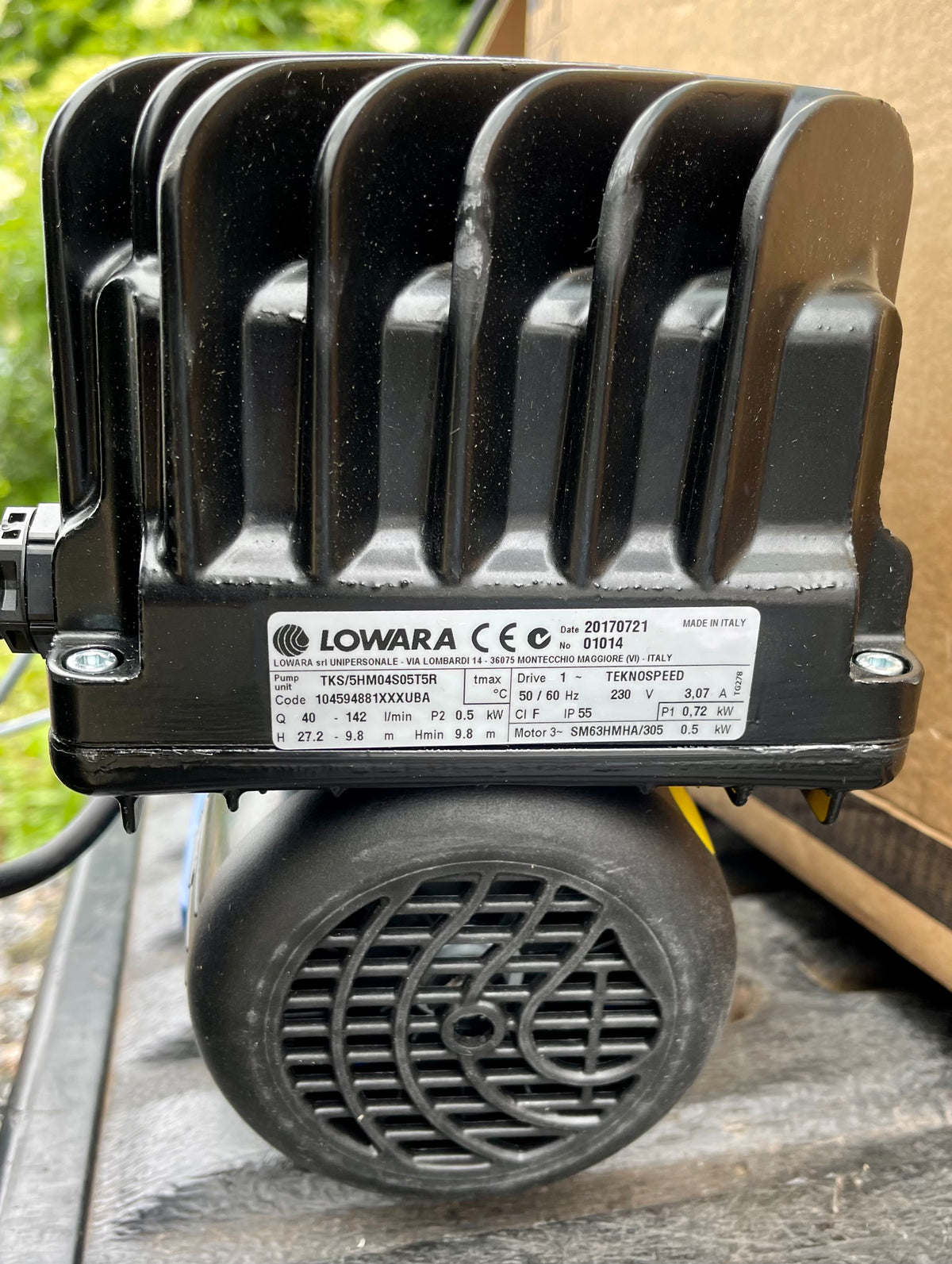 Lowara TKS 5HM04 S05T5R Teknospeed Horizontal Multistage Pump 230v 0.5kw 104594881 #2988