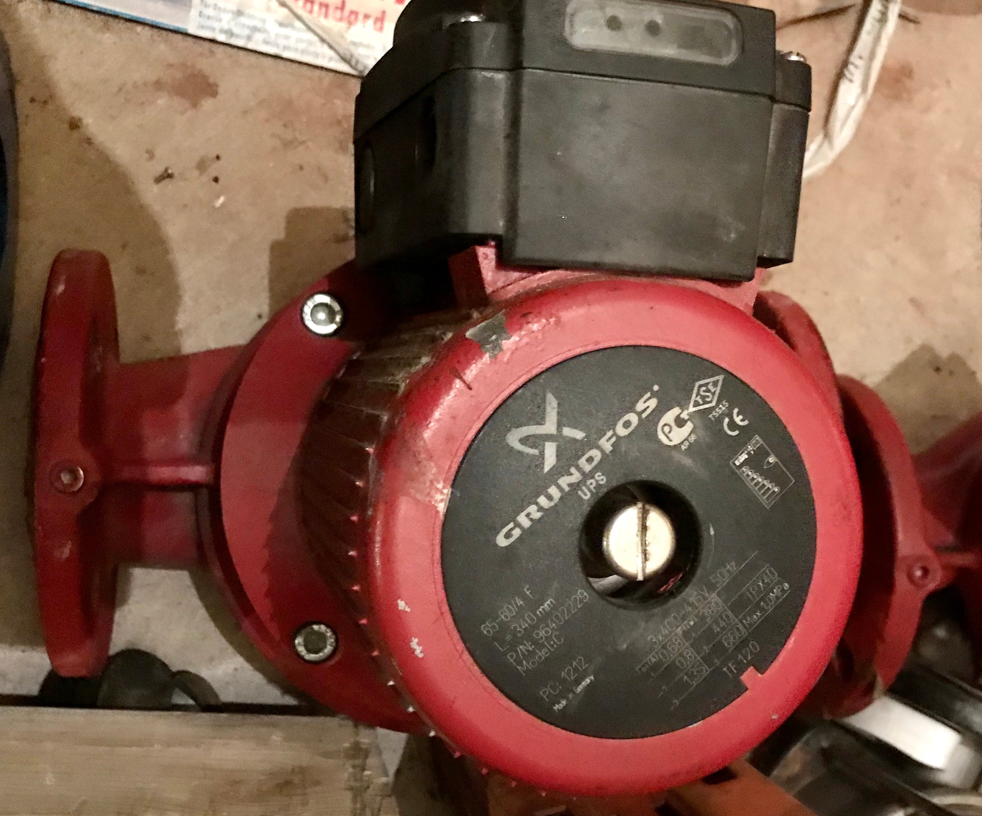 Grundfos Pump UPS 65-60/4 F 415v 400v 96402229 #2293 Used