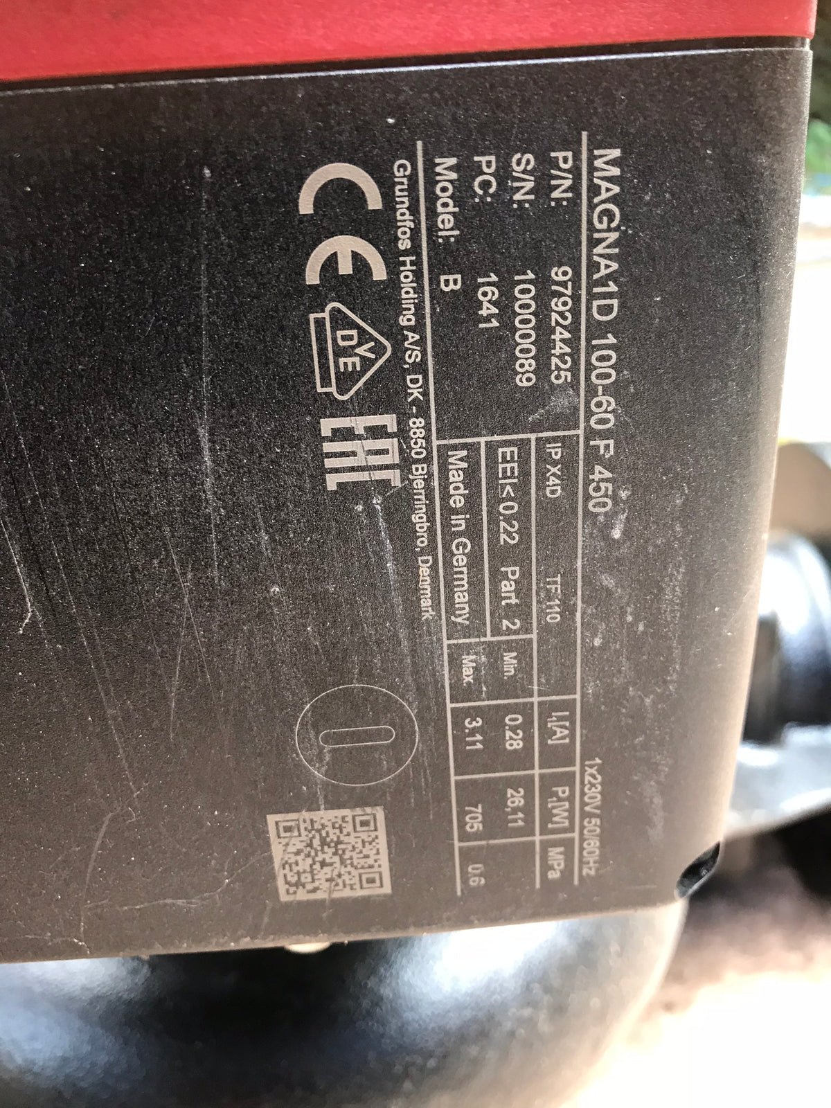 Grundfos MAGNA1 D 100-60 Variable Speed Pump 240V 97924425 #1502 USED