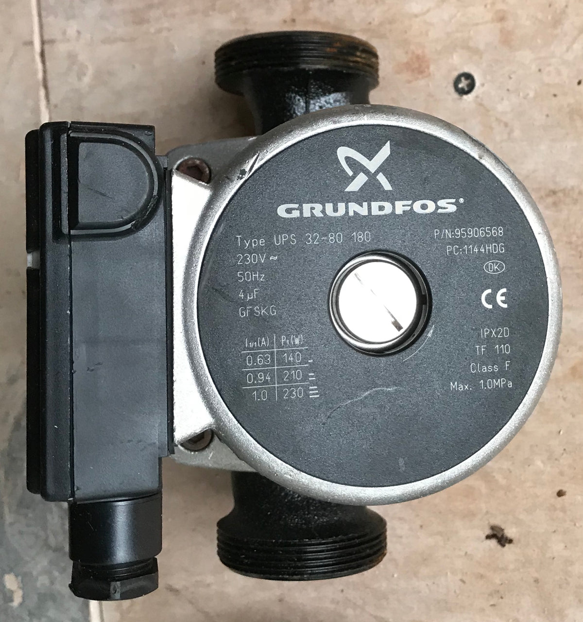 Grundfos UPS 32-80 Heating Circulator Pump Threaded 230v 240v 95906568 #1234