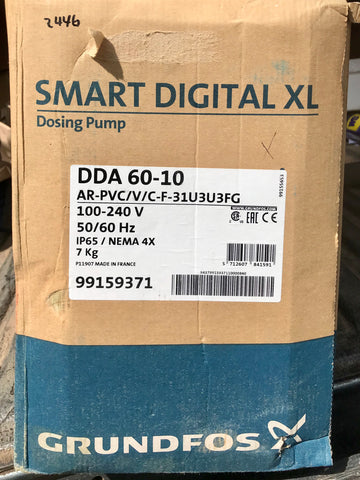 GRUNDFOS DDA 60-10 AR PVC Dosing Pump 99159371 #2741/2