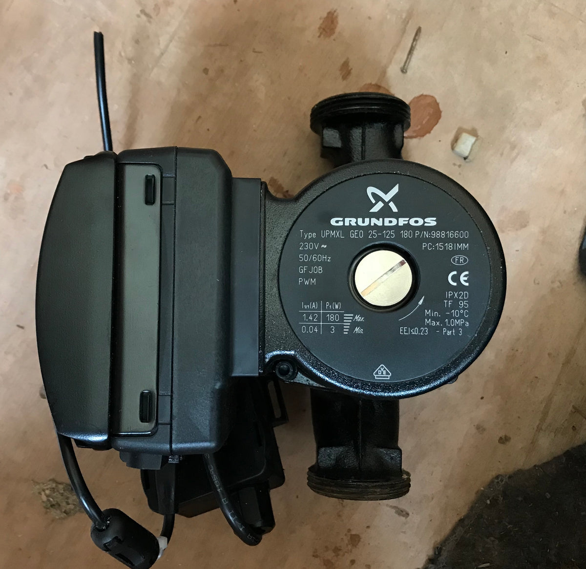Grundfos UPMXL GEO 25-125 180 Pump 240V 98816600 #1816