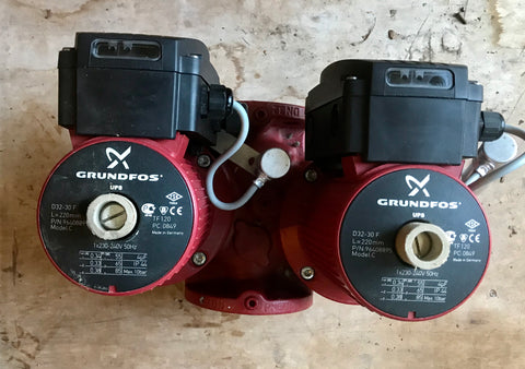 Grundfos UPSD 32-30 240v 96408895 Twin Head Circulation Pump #2163