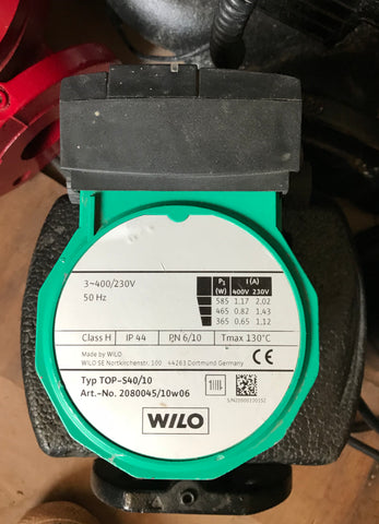 Wilo TOP S 40/10 Heating Circulator Pump 415v 2046604 #1790