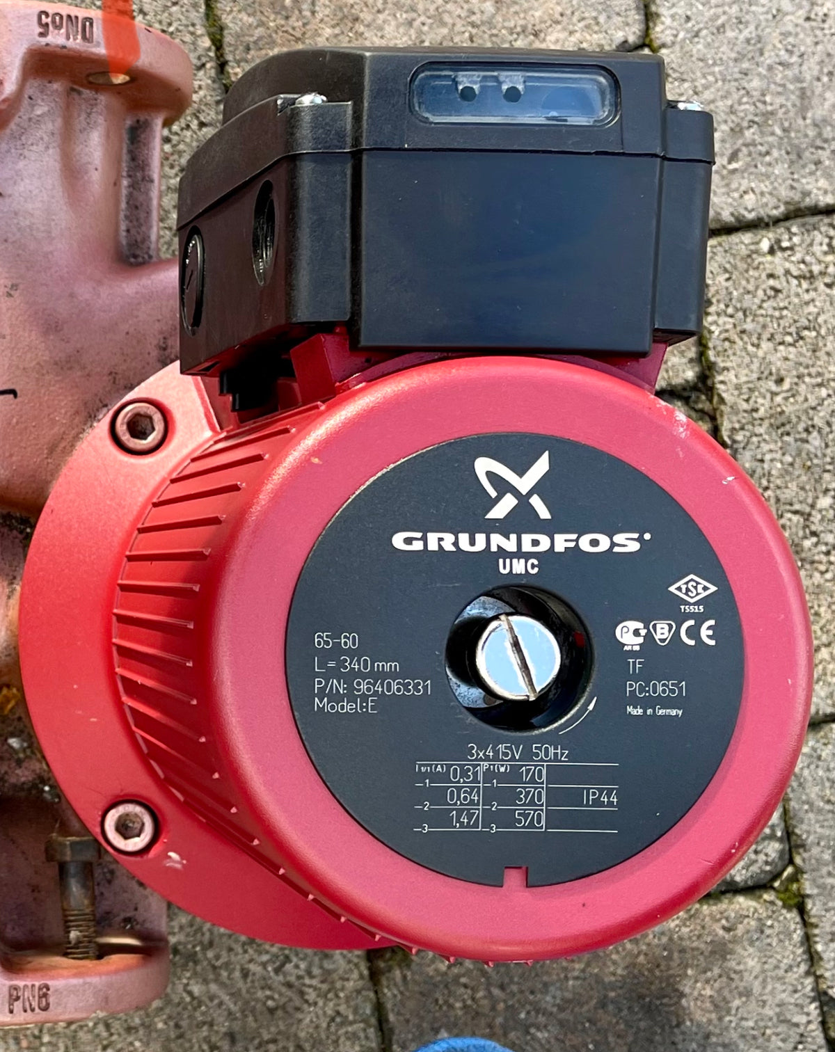 Grundfos UMC 65-60 F Flanged Pump Head 415v 96406331 #3370 USED