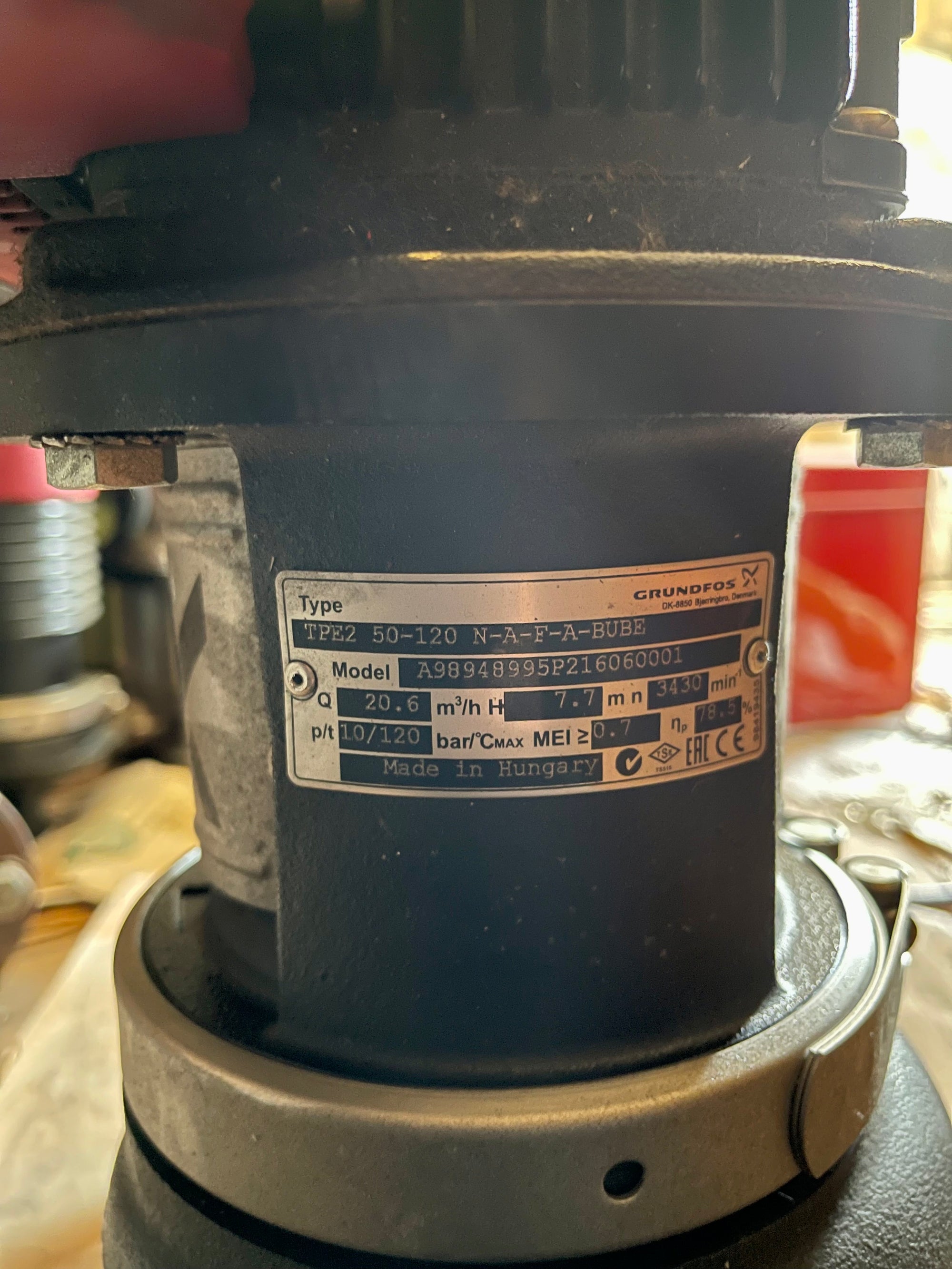 Grundfos TPE2 50-120 0.55kw Flanged Pump Circulator 415v 98948995 #2758 VAT