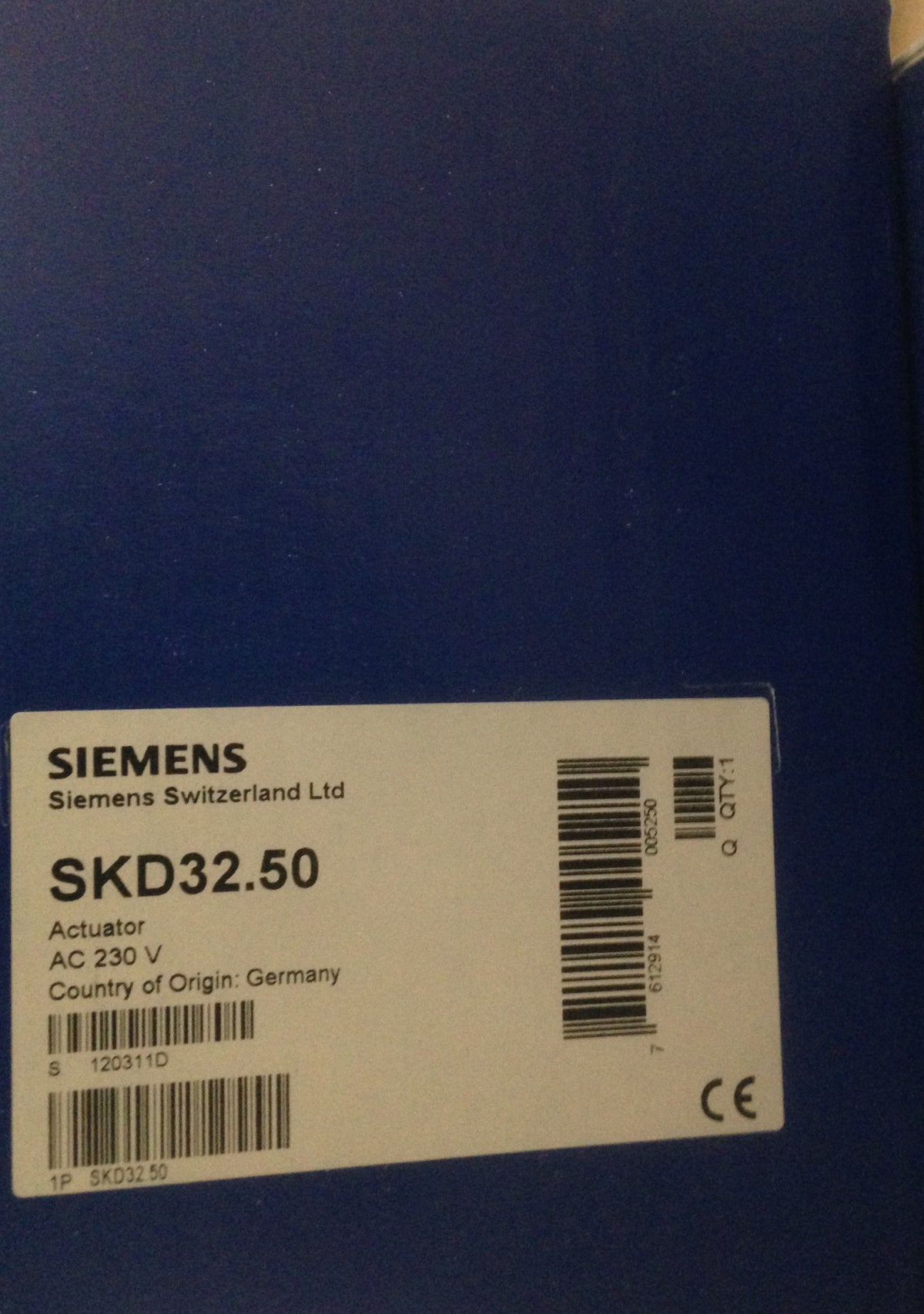 SIEMENS SKD 32.50 Low Torque Spring Release Actuator #630