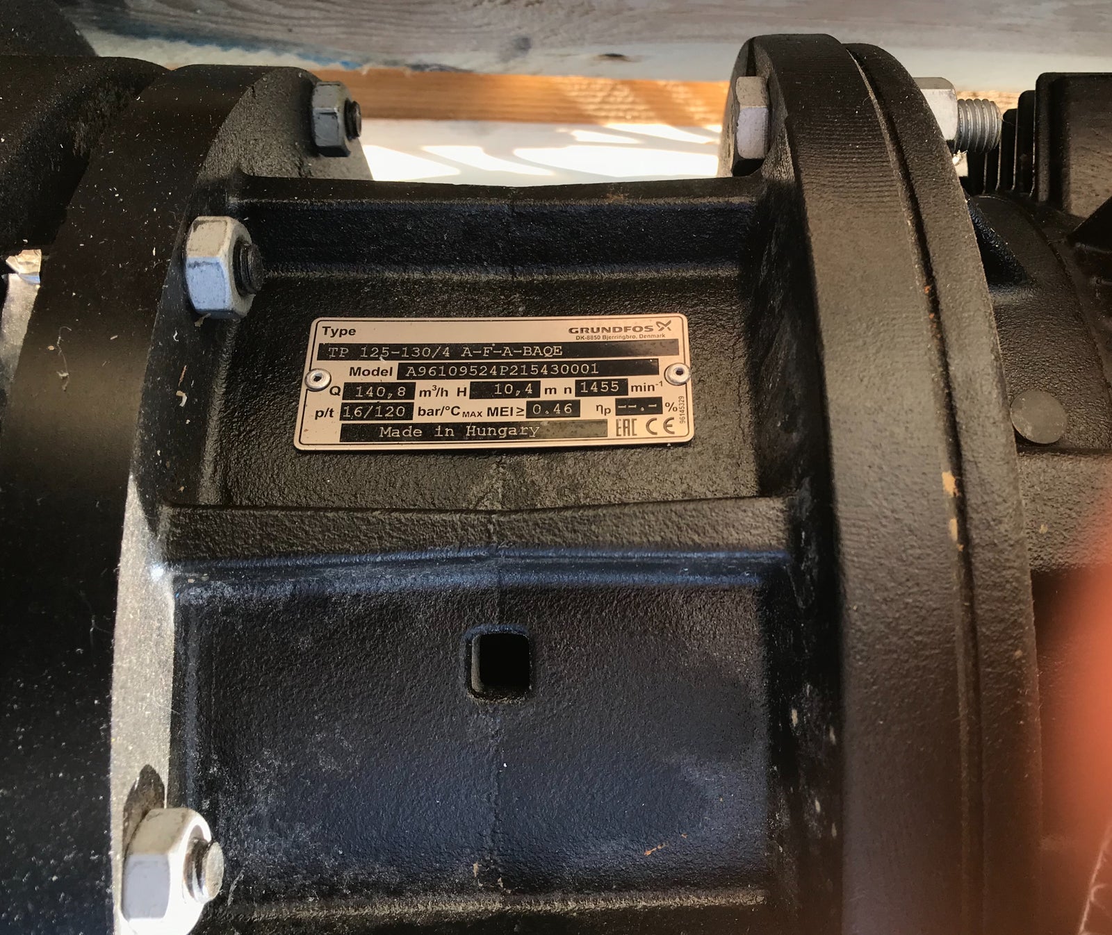 GRUNDFOS TP 125-130 A F A BAQE 5.5KW SINGLE STAGE SINGLE HEAD IN LINE 4 POLE 415V 96109524 #987