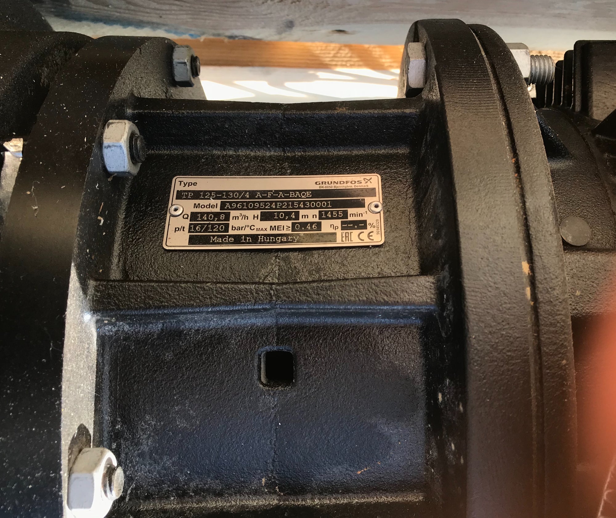 GRUNDFOS TP 125-130 A F A BAQE 5.5KW SINGLE STAGE SINGLE HEAD IN LINE 4 POLE 415V 96109524 #987