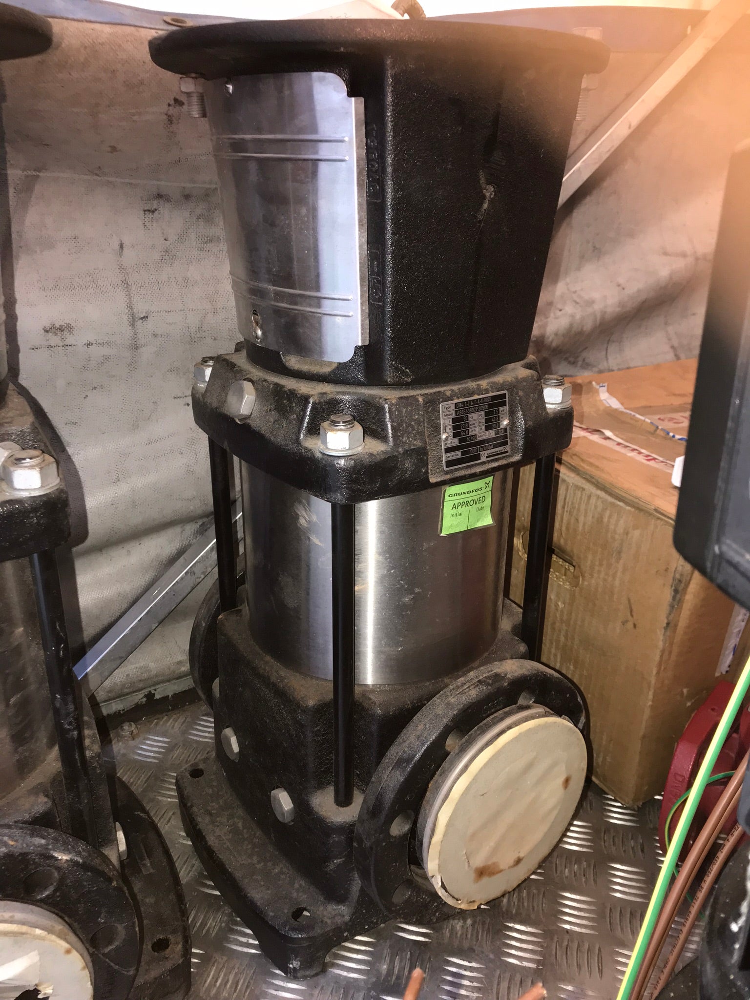 Grundfos CR 64-2-2 A-F-A-V-HQQV 415v dn100 vertical multistage pump 96543992 #1475