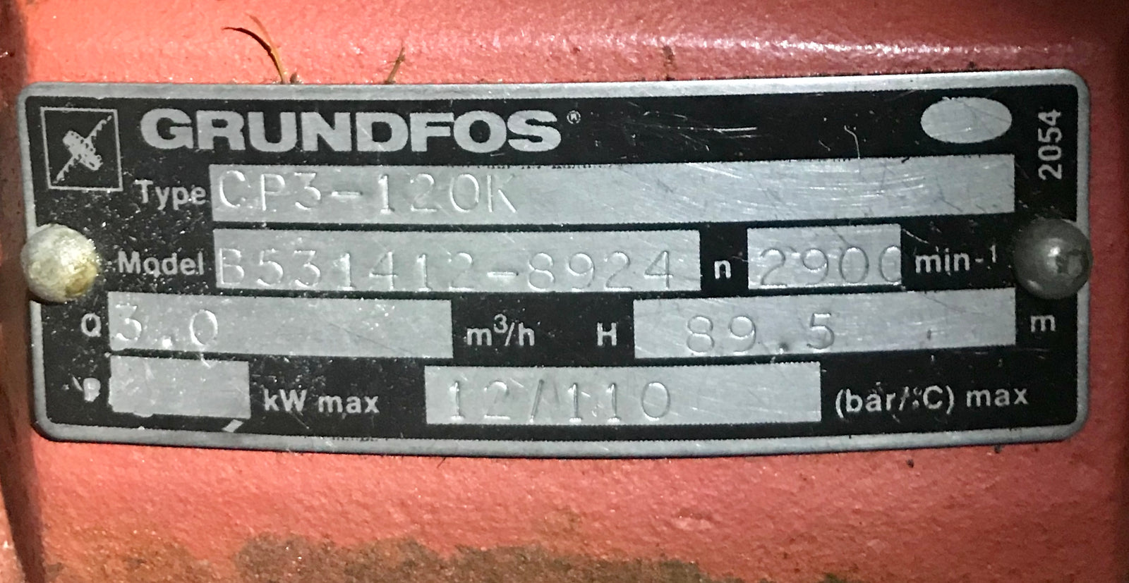 Grundfos CP3-120k 2.2kw Vertical Multistage Pump B531412 #1847
