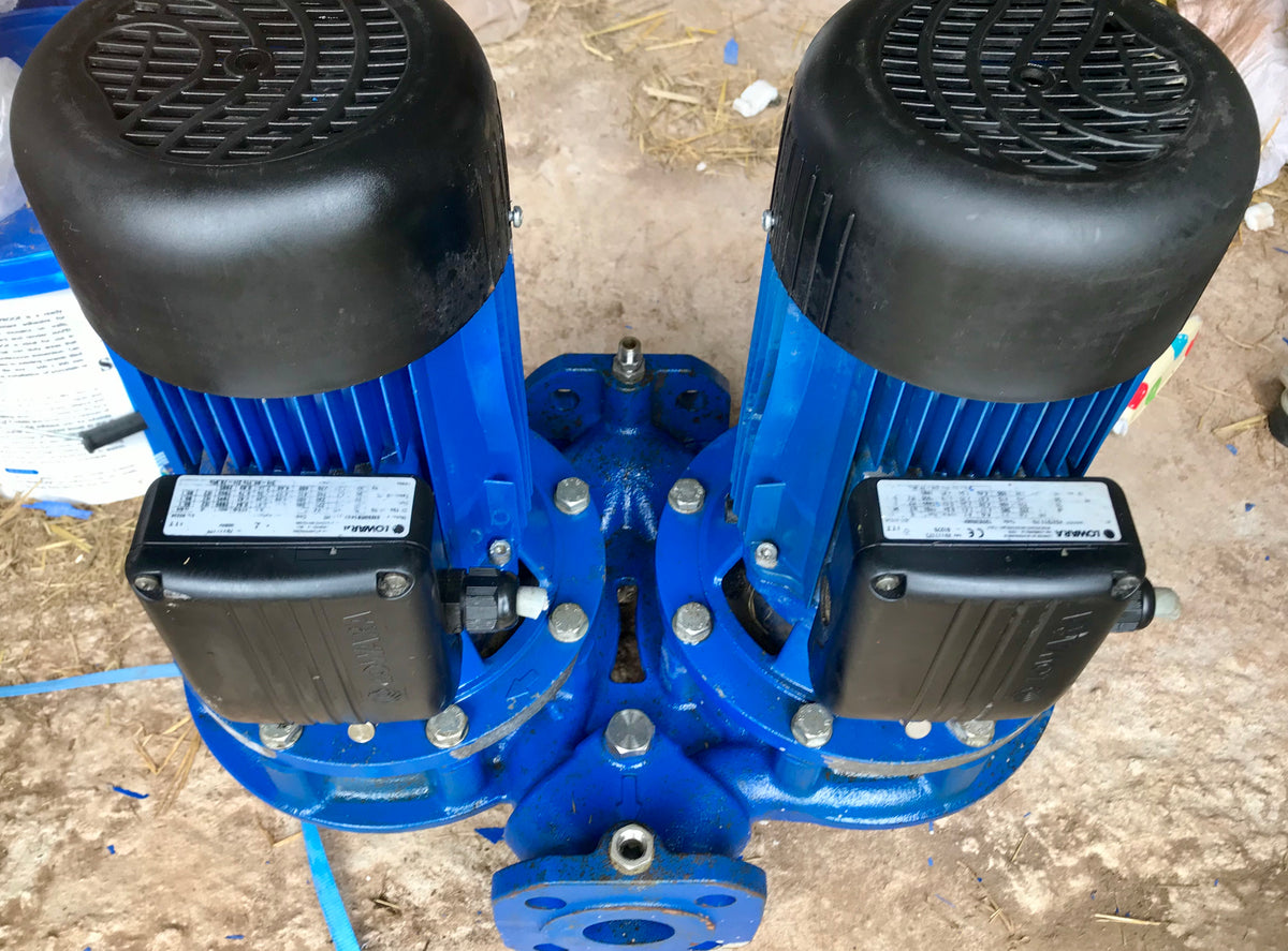 lowara xylem FCTE 40-125/11/C twin head pump centrifugal in line TP 3 Phase #1082