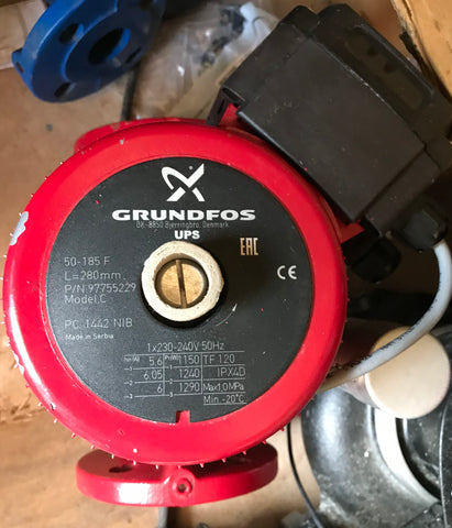 Grundfos UPS 50-185 280 Circulator Pump 240V (97755229) #1791