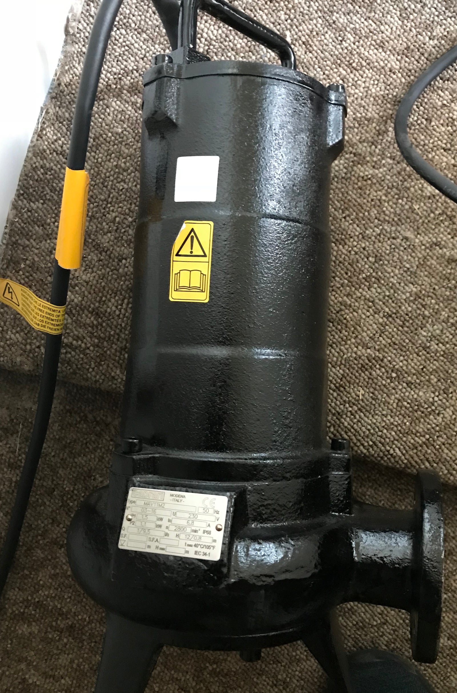 Caprari MAV11M2 submersible waste pump 1.5kw 230v #1639