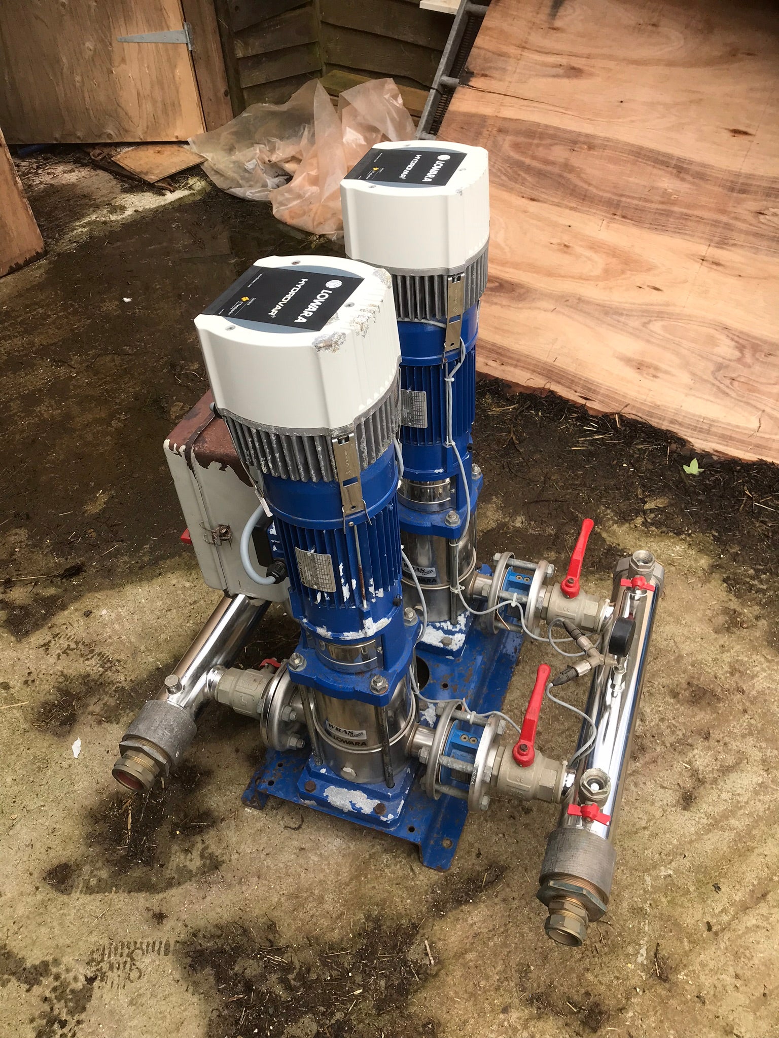 Lowara Hydrovar GHV20/SV1603F30T Variable Twin Pressure Booster pump Set 415v #804