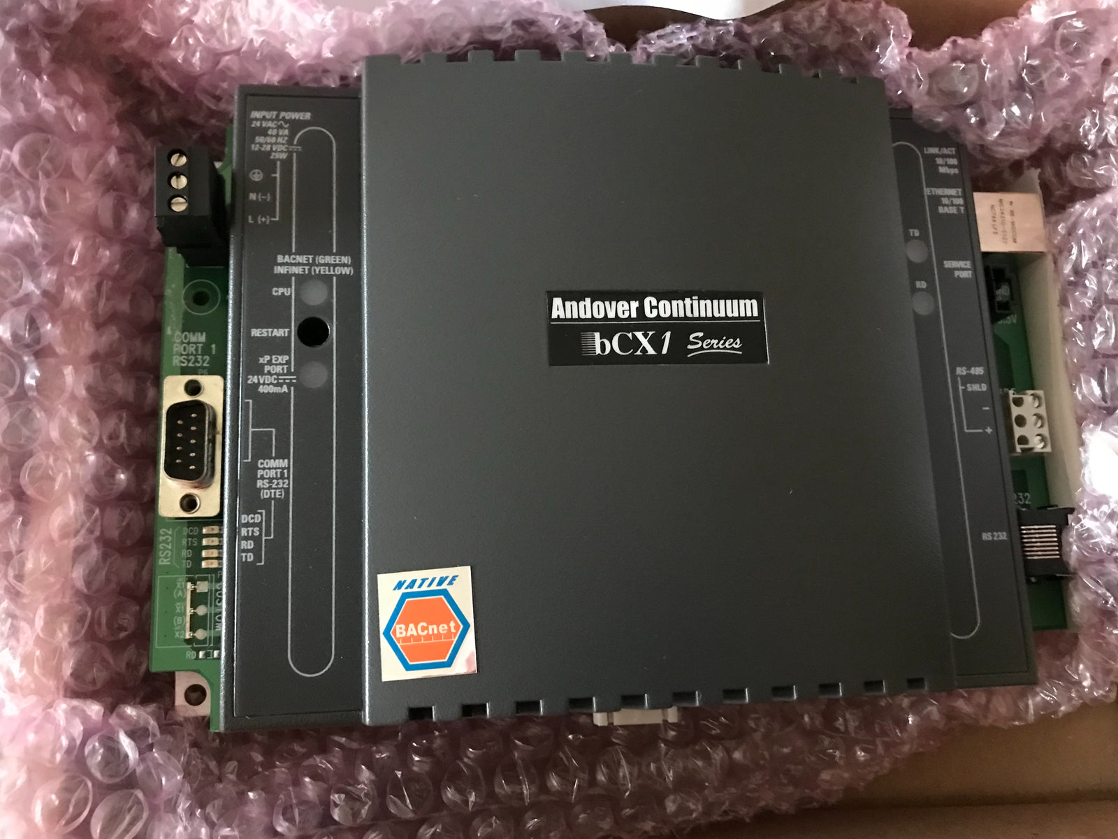 BCX1-CR-0 Bacnet Controller router Andover Controls Schneider tac #1135