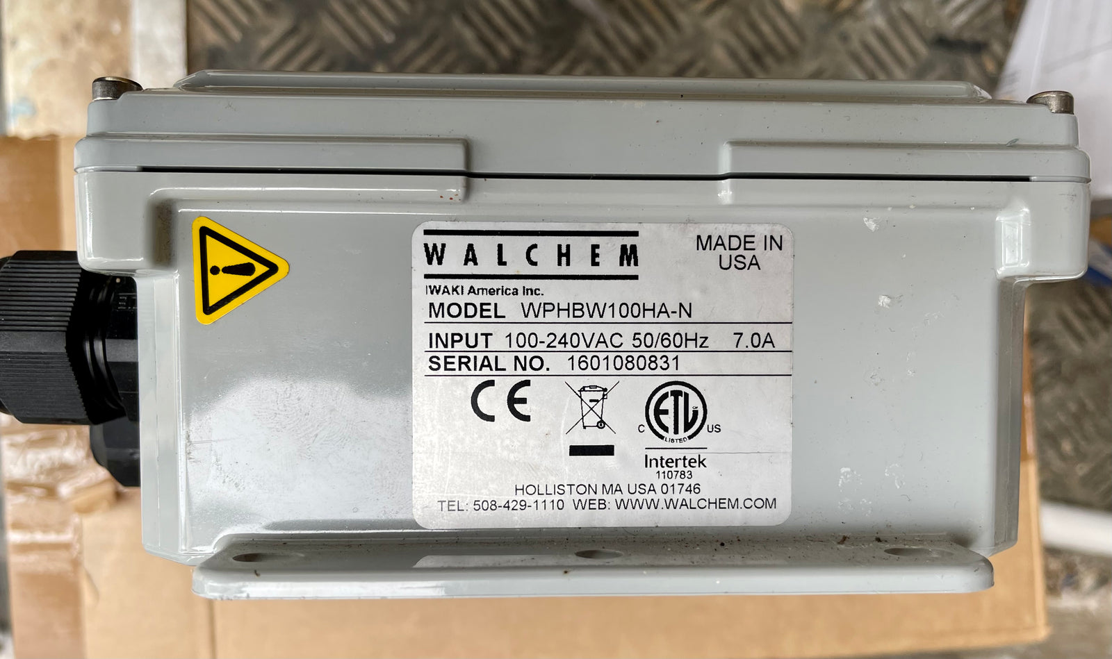 Walchem WPHBW100 HA-N 240V pH and ORP Controller #2905 Used