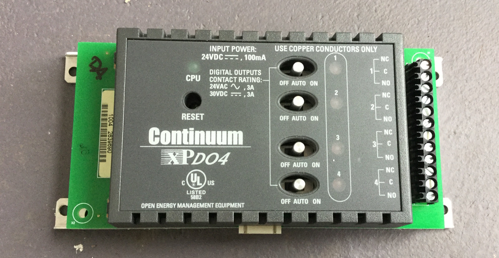 XPDO4 Expansion Module Rev D Andover Controls 30-3001-840 TAC/Schneider #740