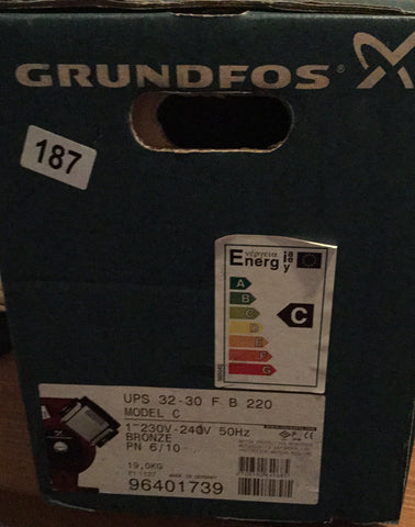 Grundfos UPS 32-30 F B Bronze circulator pump 96401739 240v #187