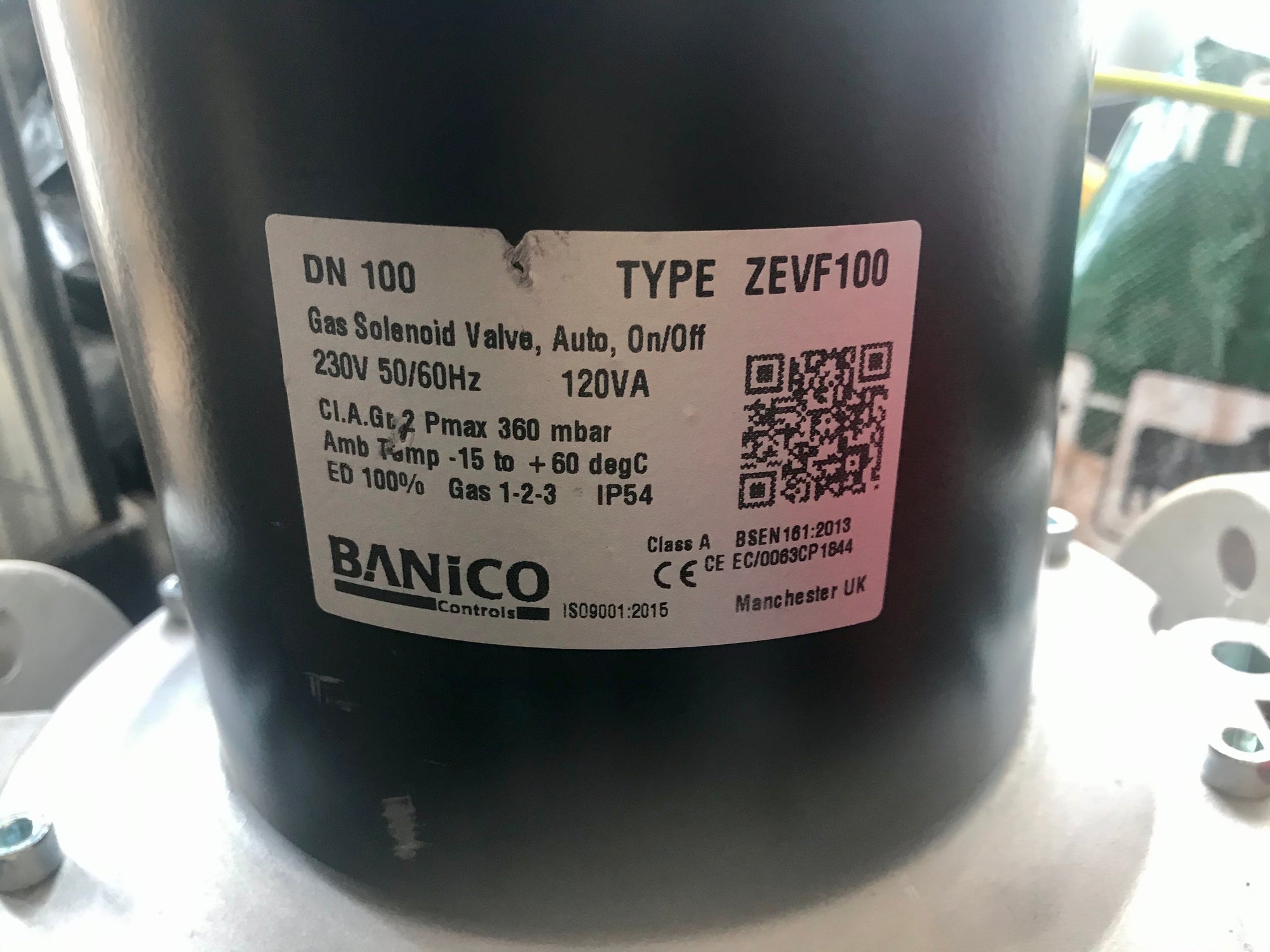 Fantini Banico ZEVF100 DN100 Solenoid Gas Safety Shut Off Valve  #2509