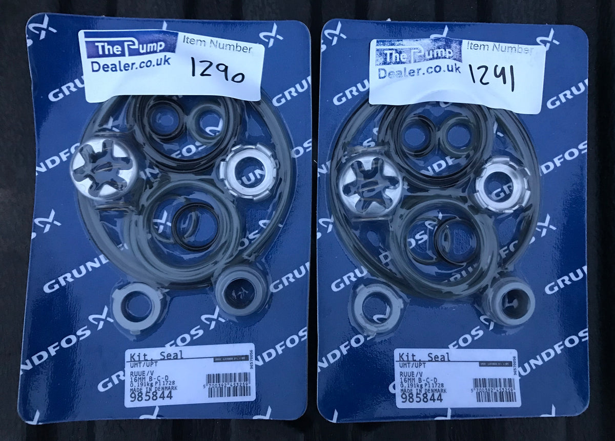 Grundfos 985844 UMT/UPT 16mm RUUE/V SHAFT SEAL KIT #1290