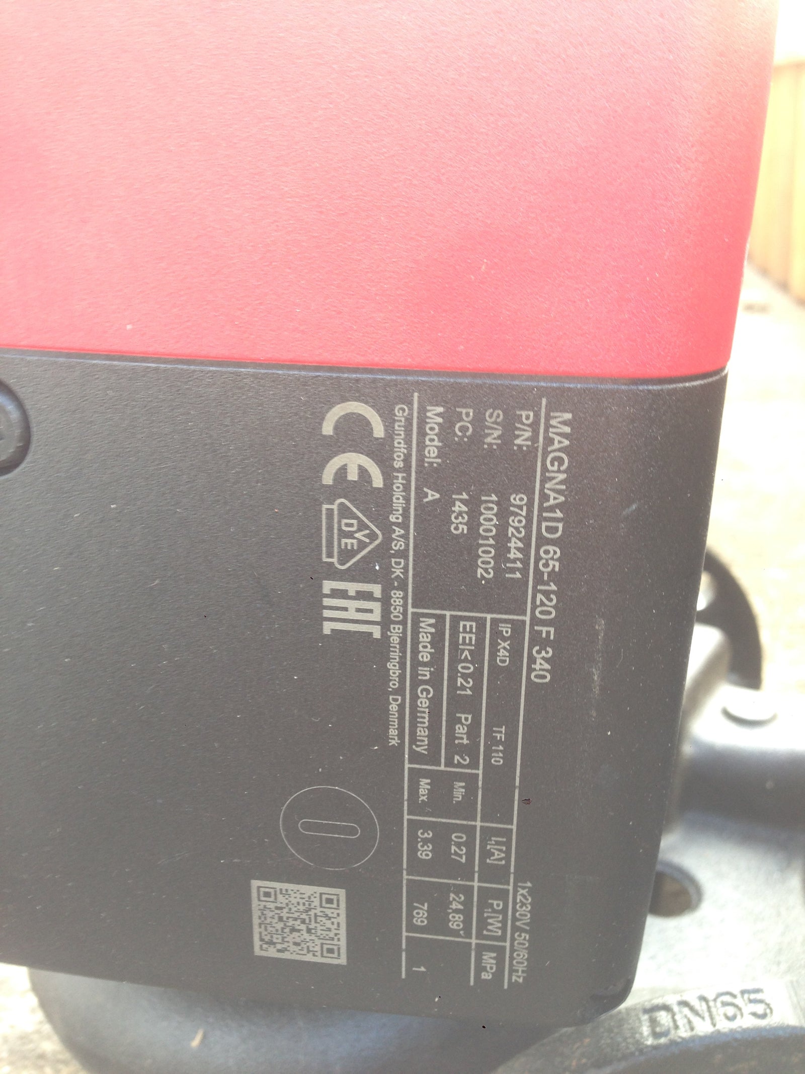 USED Grundfos Magna 1 D 65 120 F Heating Circulator Pump 240v 97924411 #562